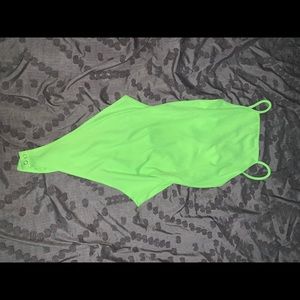 Like green strapped bodysuit
